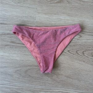 Mikoh Sparkling Coral Pink Bikini Bottom